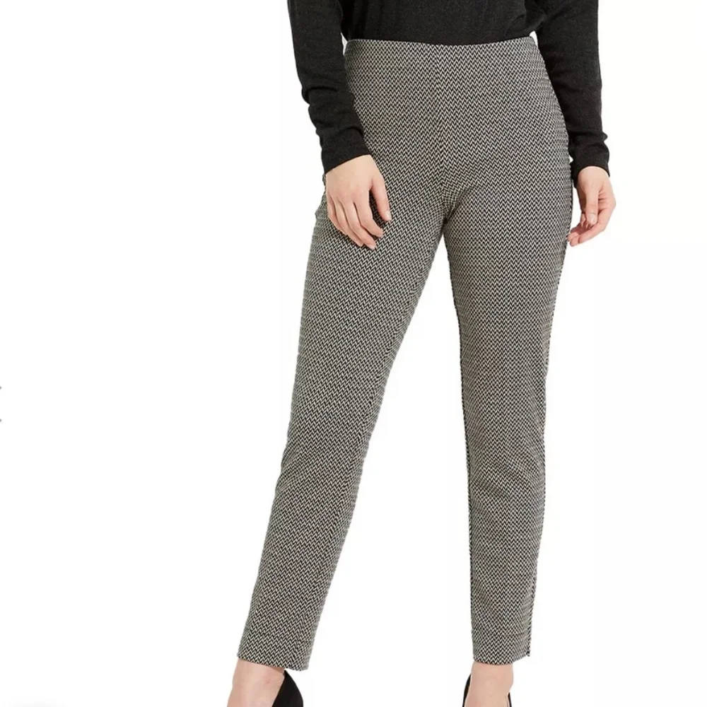 Joseph Ribkoff Slim Fit High-Rise Straight Leg Trousers 12 Office Stretchy NWT - Picture 1 of 14